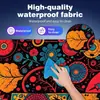 Alfombrilla de ratón con patrón de mandala exclusivo transfronterizo, estilo étnico de bloqueo de color retro, base de goma antideslizante para escritorio de juegos