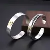 Joias de Prata 925 Atacado Pulseira de Prata Tailandesa Asas de Águia Tendência Nova Abertura Pulseira de Prata Masculina e Feminina