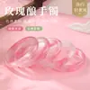 Novo bracelete de olho de gato com incrustação de rosa para mulheres, versátil e translúcido, bracelete de olho de gato de círculo completo para atrair amor, disponível para entrega imediata