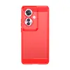 Adequado para Capa de Celular Oppo Reno11 F 5G/F25 Pro 5g Capa de Celular Oppo Fibra de Carbono Escovada