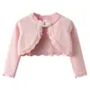 Cárdigan de Punto con Botones Estilo Coreano para Niñas, Transfronterizo Primavera/Otoño, 1-14 Años, Perfecto para Conjuntos de Fiesta con Faldas, Chalecos y Suéteres