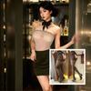 Flame Desire Lingerie Sexy Cama Abstinência Secretária Saia Bodycon Uniforme Estilo Puro Desejo Roupa de Dormir Conjunto Sem Listras Qqny