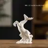 Caballo hacia el Éxito Pesca Patio Weng Acuario Paisajismo Adornos del Caballo del Zodíaco Escritorio Paisaje Micro Personajes Decoraciones de Suerte