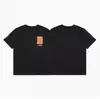 Hip-Hop Americano High Street Holgadas Estampadas con Letras Camisetas de Pareja para Hombre y Mujer Tendencia de Moda de Verano Cuello Redondo Mangas Cortas