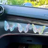 Adorno de coche de mariposa móvil, decoración interior de coche, decoración curativa para salpicadero