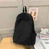 Mochila Escolar Lisa Fresca y Sencilla para Estudiantes Universitarias Versátil de Alta Apariencia Viaje Simple Ligera Estudio Investigación Mochila Pequeña