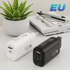Cargador USB PD de 45 W para teléfono móvil y portátil, cabezal de carga USB tipo C para Europa, América y Gran Bretaña.