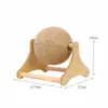 Placa Arranhador para Gatos Suprimentos para Pets Brinquedo Estrutura de Escalada para Gatos Resistente a Arranhões Desgastável Bola Arranhadora para Gatos Roda Gigante com Enrolamento de Corda de Cânhamo para Afiar Garras