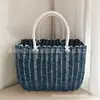 Nueva Cesta de Verduras de Moda de Gran Capacidad Cesta de Almacenamiento Portátil Grande de Plástico Cesta de Compras para el Ocio Cesta Versátil al por Mayor