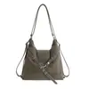Mochila de Moda y Sencilla de Gran Capacidad para Mujer, Bolso de Viaje de Moda Nuevo Otoño e Invierno 2025, Bolso Tote Cruzado Versátil