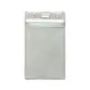 Comercio exterior transfronterizo impermeable transparente suave PVC vertical ID certificado insignia tarjeta juego tarjeta funda etiqueta en stock al por mayor