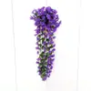 Enredaderas Decorativas de Flores Artificiales, Orquídeas Colgantes Simuladas para Pared, Flores para Cestas Colgantes, Flores de Seda, Enredaderas de Flores, Varios Tamaños, Venta al por Mayor de Fabricantes