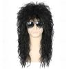 Perucas de Cabelo Cacheado Era 60S, 70S, 80S para Homens e Mulheres, Estilo Rock Punk Hip-Hop, Volumosas