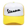 Serie de estampado de letras Vespa grupo de gorra de red de esponja estudiantes compran gorra de pico de pato impresión de LOGO personalizado moda hombres y mujeres