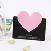 Tarjeta de felicitación de amor creativa Tarjeta de mensaje de bendición para el Día de San Valentín Tarjeta postal de enseñanza estilo coreano Tarjeta pequeña plegable escrita a mano