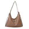 Bolsa de Prata de Alta Textura para Mulheres Nova Mochila de Verão 2023 Grande Capacidade Shoulder Tote Bag Mochila de Passageiros