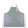 Avental de mão de limpeza feminino à prova d'água e à prova de óleo moda bolso cozinha novas roupas de trabalho masculinas e femininas cozinhando roupas de trabalho fofas