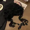 Nuevo Estilo 2025 Sombrero de Felpa con Borla de Piel de Conejo Real para Protección de Orejas para Mujer en Otoño e Invierno, Sombrero de Punto Cálido para Cara Pequeña, Sombrero Lei Feng para Esquiar