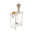 Mesita de noche para dormitorio, mesa de centro para apartamento de alquiler, estante de almacenamiento, mesa pequeña ultradelgada para uso doméstico, mesita lateral simple para sofá, mesa de centro minimalista
