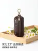 2026 Nueva Bolsa de Llaves Vintage de Cuero Genuino para Mujer, Piel de Vaca de Capa Superior Curtida Vegetal, Portallaves Multifuncional para el Hogar, Colgante para Cinturón para Hombres