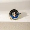 Broches de Dibujos Animados Más Vendidos Transfronterizos, Serie Genial de Ballena Astronauta, Insignias Exquisitas en Forma de Botella, Medallas Personalizadas