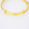 Venta Directa de Fábrica pulsera plana redonda multiple chapada en oro push-pull boda Vietnam arena dorada estilo étnico pulsera de la suerte
