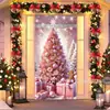 Cortina de Puerta Navideña Tela Colgante Árbol de Navidad Muñeco de Nieve Hombre Mayor Tema Decoración de Entrada Arreglo Festivo Fuente Transfronteriza Fábrica