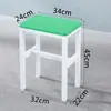 Taburete de Taller Línea de Montaje de Fábrica Taburete de Operación Taburete de Trabajo Acero Madera Taburete Cuadrado Pequeño Comida Rápida Taburete de Hierro Capacitación Taburete Metálico