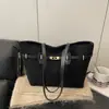 Bolsa de Hombro Tipo Tote Grande de Capacidad para Mujer Nueva Retro Primavera 2026 de Alto Valor Moderna Estampado de Leopardo Moda Simple