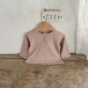 Camiseta interior de algodón puro estilo coreano, versátil, con agujeros, para niños, niñas y bebés recién nacidos, alta elasticidad, pecho abierto, top moderno