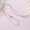 Cordón para Collar de Nudo Ruyi Estilo Nuevo Adecuado para Colgar Colgantes de Oro, Cordón de Collar Trenzado Ajustable Semi-Terminado para DIY