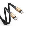 Cable de datos doble Tipo C transfronterizo carga rápida de 240 W para Apple 15/16 portátil Huawei línea de carga PD comercio exterior