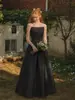 Vestido de Casamento Leve Retro Francês Cetim Simples Nicho Alto Padrão Coreano Viagem ao Ar Livre Fotografia Vestido Longo com Saia Bufante Mulheres