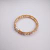 Pulsera de Perlas Naturales para Mujer Diseño de Lujo Ligero Pulsera Abierta Dorada Enrollada Ajustable Pulsera Retro
