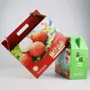 Nueva Caja de Empaque para Frutas Caja de Empaque para Lichi Caja de Regalo Personalización Bolsa de Papel Cartón Corrugado para Lichi Caja de Color Lichi Fabricante