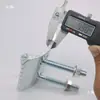 Placa de presión de acero en forma de C/Abrazadera en U/Abrazadera para viga con dientes Abrazadera para tubería en ángulo recto Canal de acero en forma de U Placa de presión fija antideslizante Accesorios de acero en forma de C