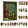 Estação Independente Transfronteiriça Calendário do Advento Dungeons & Dragons Contagem Regressiva Caixa Surpresa Decoração de Árvore de Natal Pingente de Acrílico