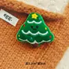 Broches Decorativos de Peluche de Dibujos Animados de Papá Noel, Reno y Campana para Ropa, Zapatos, Calcetines y Accesorios para el Cabello