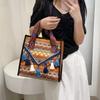 Nueva Bolsa de Compras Portátil con Borlas 2022 Moda Estilo Étnico Estilo de Hong Kong Bolso Cubo para Mujer Versátil Bolso Tejido para Mujer