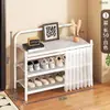 Zapatero plegable para entrada de casa, multicapa, sin necesidad de instalación, zapatero simple, estante para zapatos ahorrador de espacio para sala de estar