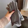 Guantes de Polar para Mujer Otoño e Invierno Dedo Índice Pantalla Táctil Lazo de Moda Estilo Coreano Guantes de Polar Colgantes para Montar
