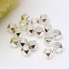 Cuentas de Oro de 18/14K con Esquinas Recortadas en Forma de Rombo, Cuentas de Cobre que Conservan el Color, Cuentas Espaciadoras de Transferencia, Material para Pulseras y Collares DIY, Accesorios con Cuentas