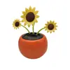 Animales de Dibujos Animados Girasol Decoración Interior de Coche Mariposa Abeja Girasol Sanación Viento Solar Sacudida
