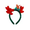 Limpiador Facial Diadema Navideña Accesorios para el Cabello de Astas Diadema de Felpa Otoño e Invierno Pasador Lindo de Alce Muñeco de Nieve Tocado de Año Nuevo para Mujeres