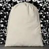 Bolsas de Algodón en Stock para Venta al por Mayor, Personalizables con Logo, Bolsas de Hierbas Transpirables con Cordón, a Prueba de Polvo, Bolsas de Regalo de Lona 100% Algodón con Cordón