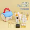 Bolsa de Cosméticos Casa Pequena Fofa Grande Capacidade Alto Valor Portátil Impermeável Viagem Bolsa de Armazenamento Bolsa de Higiene Espessada