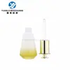 Em estoque atacado 15ml30ml frasco cônico de vidro frasco de essência conta-gotas frasco de essência frasco de vidro cosmético dividido