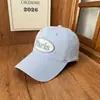 Gorra de Béisbol Lavada Estilo Coreano para Mujer, Bordado de París para Primavera y Otoño, Aspecto Vintage, Adelgazante, Gorra de Pico Versátil, Moderna