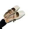 Sandalias mules planos de verano/primavera 2026, estilo nuevo, sin cordones, famosas en internet, súper populares, de punta poco profunda, medias pantuflas