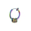 Joyería para orejas transfronteriza punk acero inoxidable sin agujero en la oreja clip de resorte para oreja titanio acero aretes de borla colgante aro de nariz aro de labio